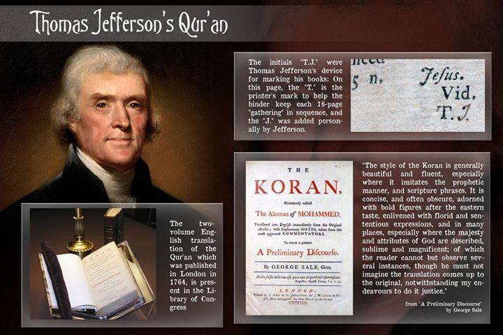 Thomas Jefferson TOOK HIS OATH ON A (translation) OF THE QUR'AN.jpg